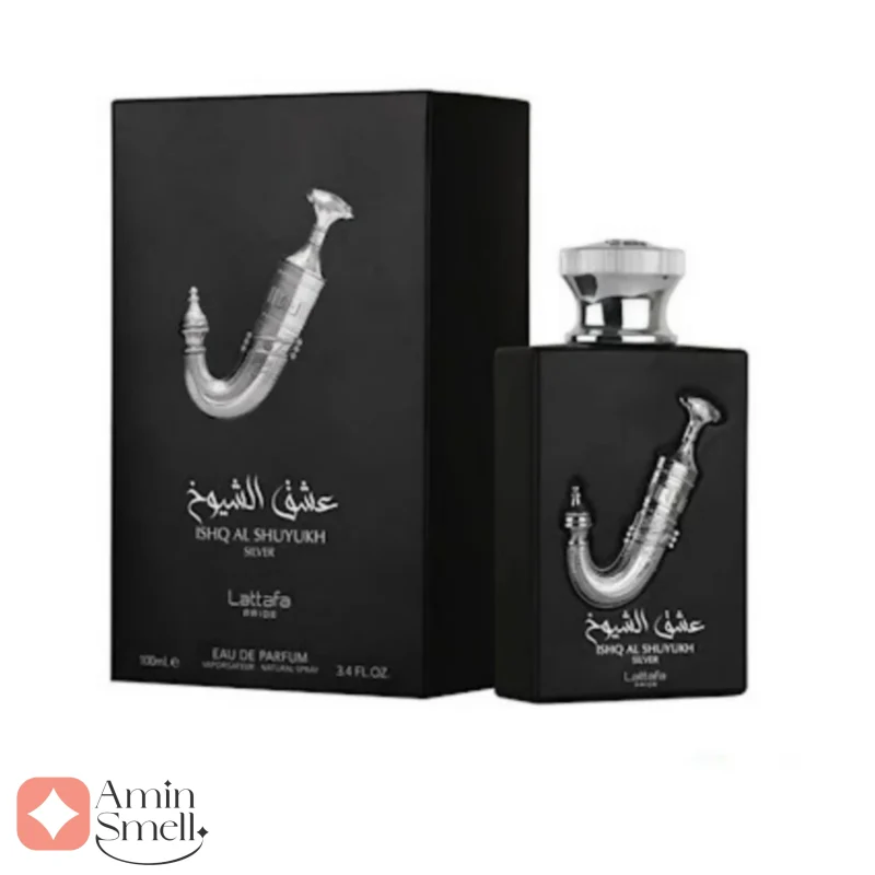 عطر ادکلن عشق الشیوخ نقره ای لطافه پراید Ishq al Shuyukh silver Lattafa Pride
