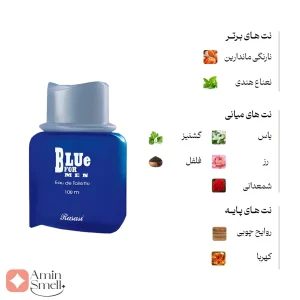 ادکلن مردانه بلو فور من رصاصی