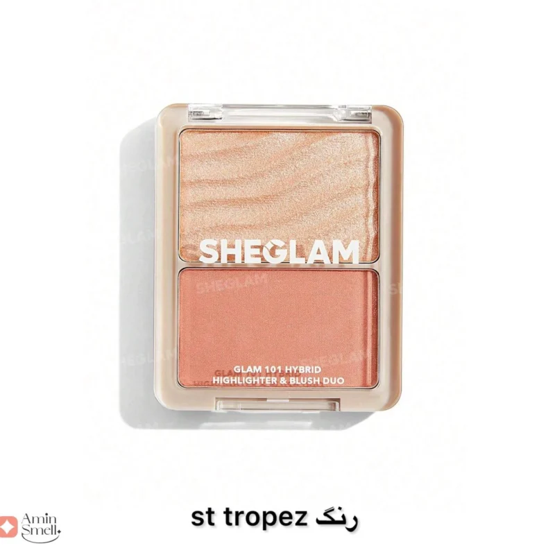 پالت هایلایتر و رژ گونه گلم 101 هیبرید شیگلمGlam 101 Hybrid Highlighter & blush Palette Sheglam (1) پالت هایلایتر و رژ گونه گلم 101 هیبرید شیگلم